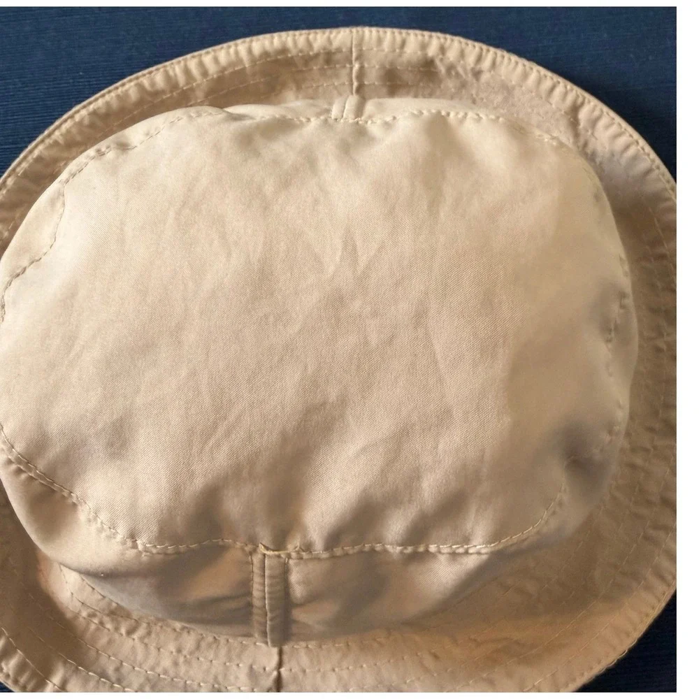 Vintage Zero Restrictions ZR Bucket Hat OS Tan Gore-Tex Water Resistant Gorpcore